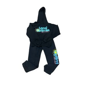 Madhappy Local Optimist Black Hoodie and sweatpants set